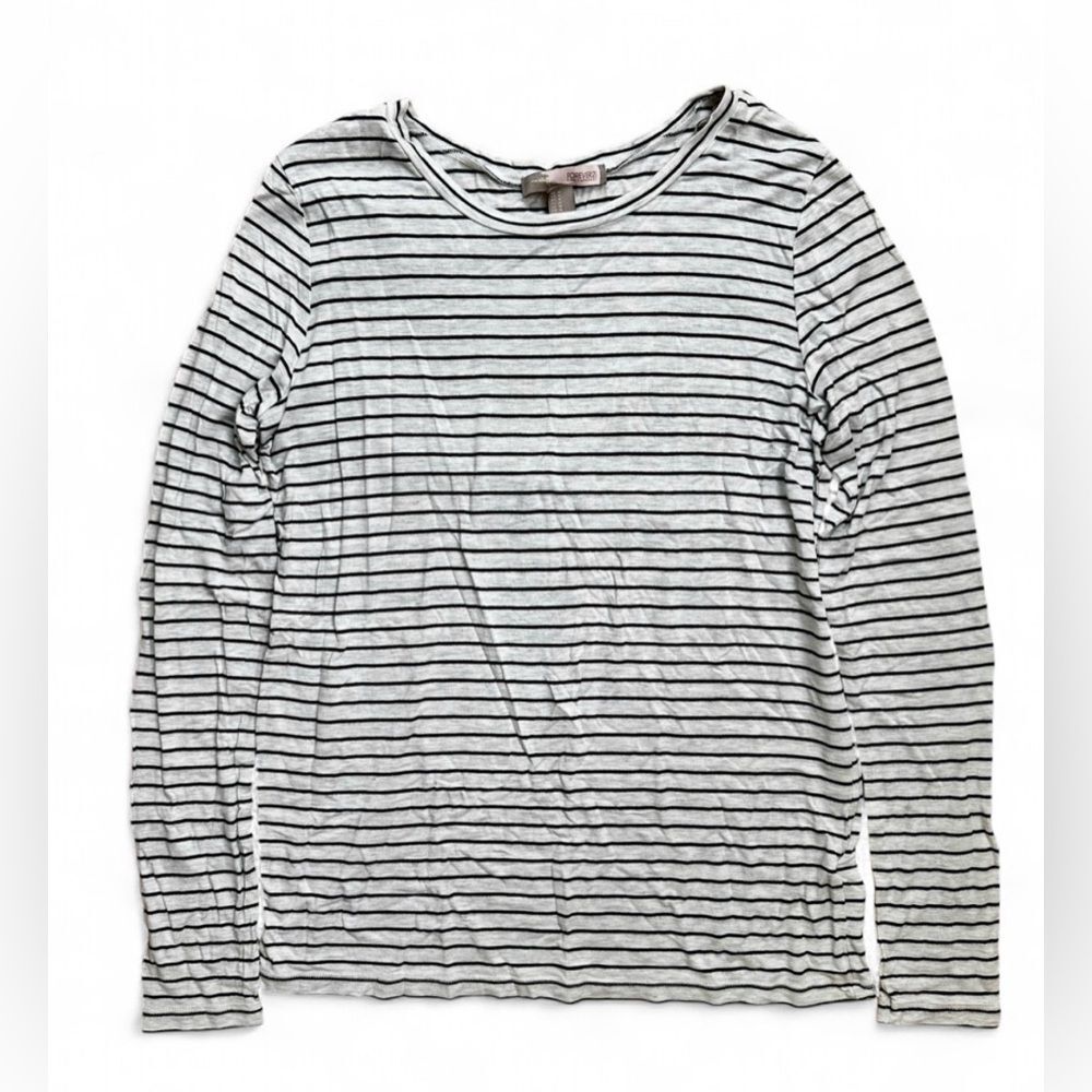 Forever 21 Black and White Striped Tee